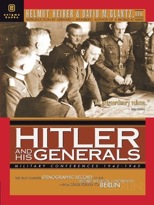 cover image of Hitler and His Generals